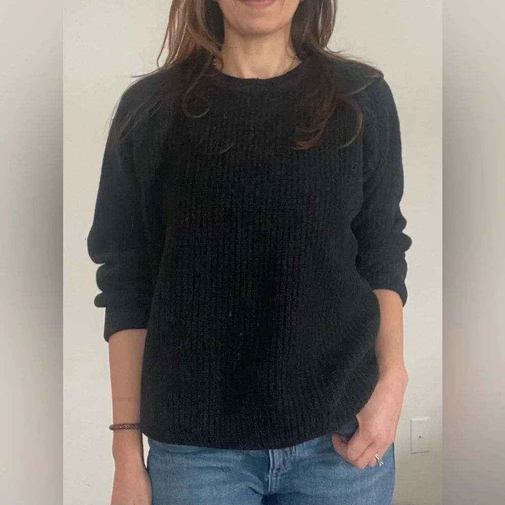 Woodstock by Bernard Vintage Wool Blend Rib Knit Sweater